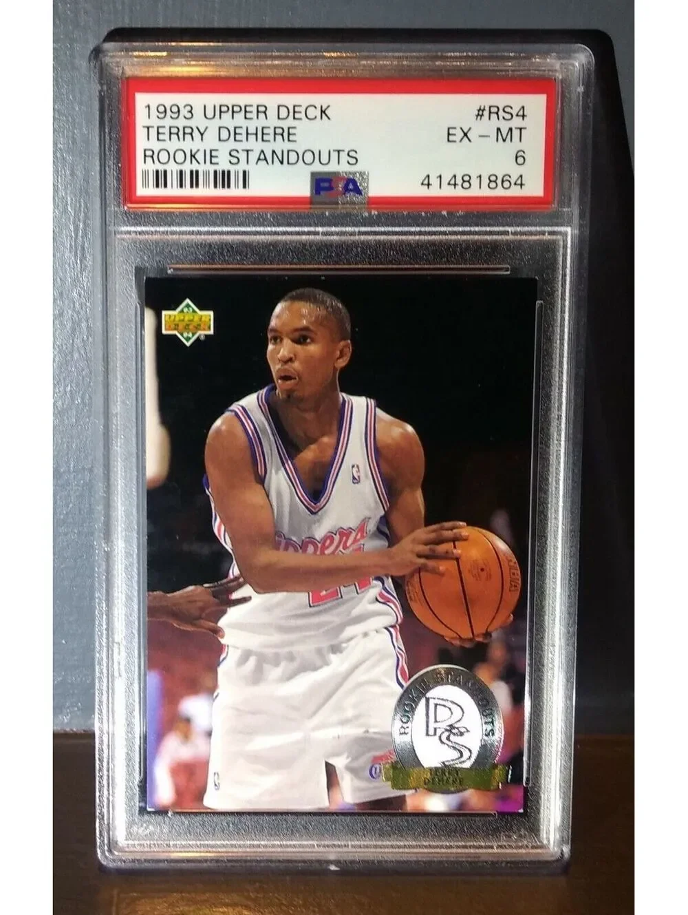 1993 Terry Dehere Upper Deck #RS4 Rookie Standouts Basketball Card - PSA 6